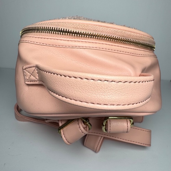 Juicy Couture Apricot Faux Sherpa MIni Backpack - Picture 3 of 7